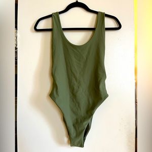 Aerie high cut one-piece swimsuit, size S Long